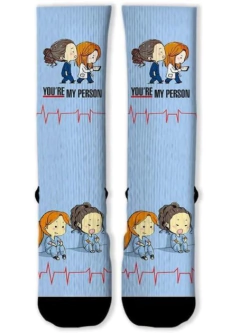 Meia Divertida e Colorida - Greys Anatomy my person - comprar online