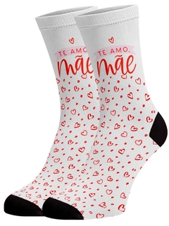 Meia Divertida e Colorida - Mãe te amo - comprar online
