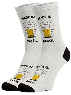 Meia Divertida e Colorida - Made In Brasil