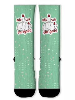 Meia Divertida e Colorida - Não sou obrigada - comprar online