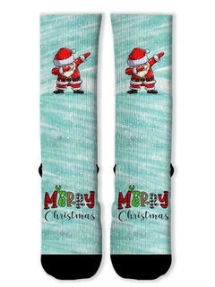 Meia Divertida e Colorida - Papai Noel dance - comprar online