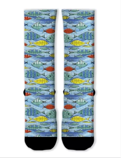 Meia Divertida e Colorida - Peixe - comprar online