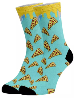 Meia Divertida e Colorida - Pizza