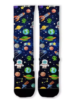 Meia Divertida e Colorida - Planetas - comprar online