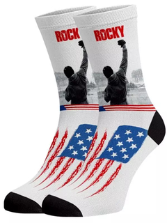 Meia Divertida e Colorida - Rocky Balboa