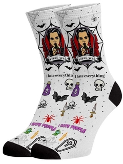 Meia Divertida e Colorida - Wandinha Addams