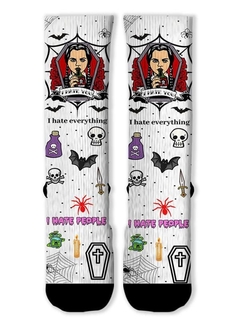 Meia Divertida e Colorida - Wandinha Addams - comprar online