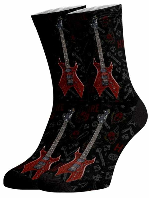 Meia Divertida e Colorida - Stranger Things - Guitarra - comprar online