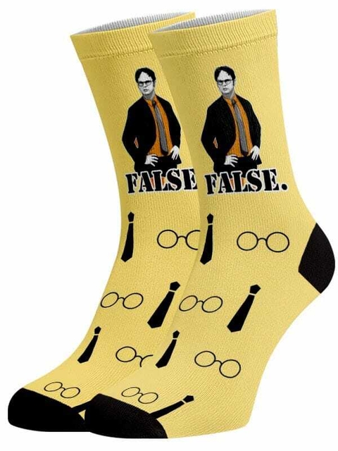 Meia Divertida e Colorida - The Office - False
