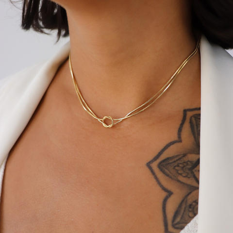 Choker Duplo Nó