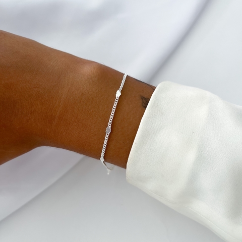 Pulseira Veneziana Mini Corações - comprar online