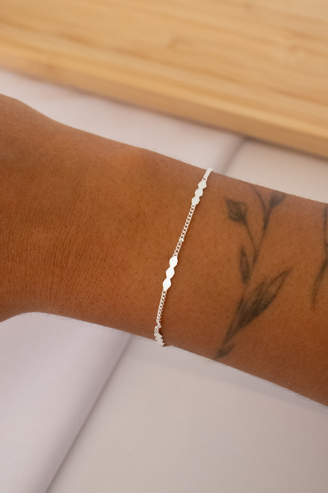 Pulseira Veneziana Circulos Lisos