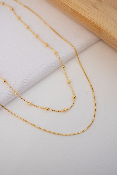 Choker 2 Voltas Mini Bolinhas - comprar online