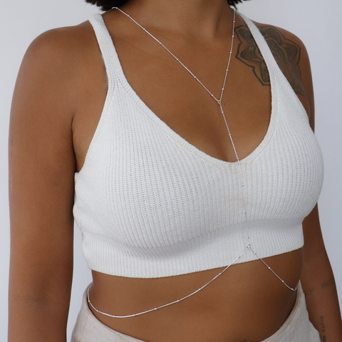 Body Chain Veneziana Bolinhas