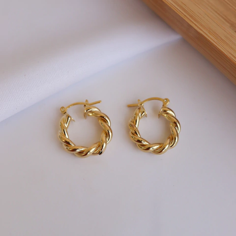 Argola Media 2 Fios Trançados Ita