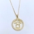 COLAR PERSONALIZADO MENINA FOLHEADO A OURO 18K