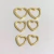 Kit Argolas Coração Folheada - Lúvia Semijoias