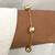 Pulseira Bolas 8mm Folheada