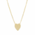 Choker coração Folheada a Ouro - comprar online