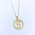 COLAR PERSONALIZADO MENINO FOLHEADO A OURO 18K