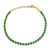 Pulseira Riviera Verde Esmeralda Folheada