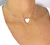 Choker coração Folheada a Ouro