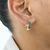 Brinco Argola Preto Cravejado Folheado