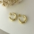 Brinco Argola Tubo Folheada Ouro 18K Prata 925