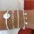 Pulseira Corações Folheada na internet