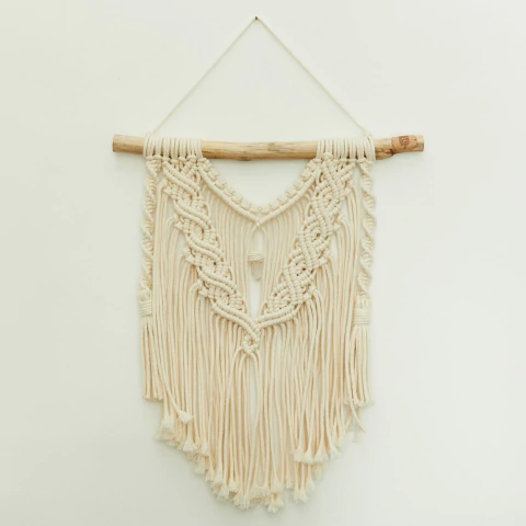 Painel macrame amuleto cristal - loja online