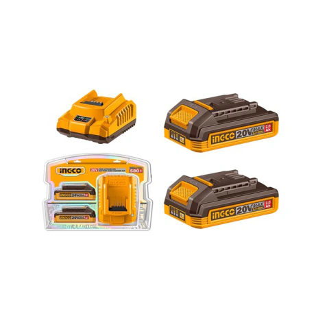 Set x2 baterias 2ah y cargador industrial Ingco FBCPK2212-4