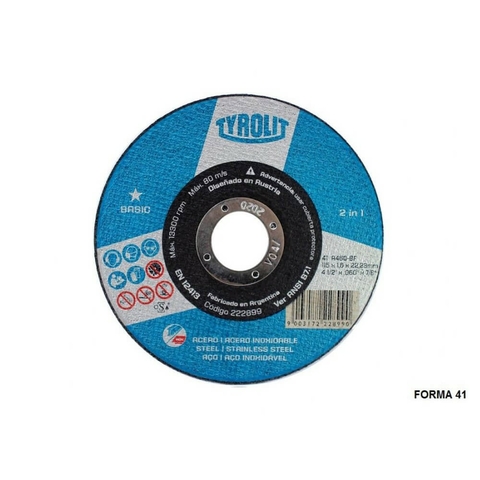 Disco Corte Recto Fino Basic A46 115X1.6X22