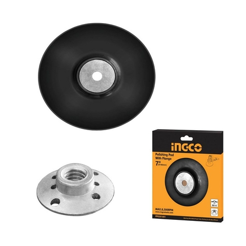 Disco De Goma 180Mm Para Pulido Con Brida Ingco App0201801