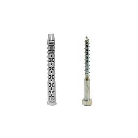 Tarugo Hyperfix Y Tirafondo 10X105Mm X20 Unidades Py