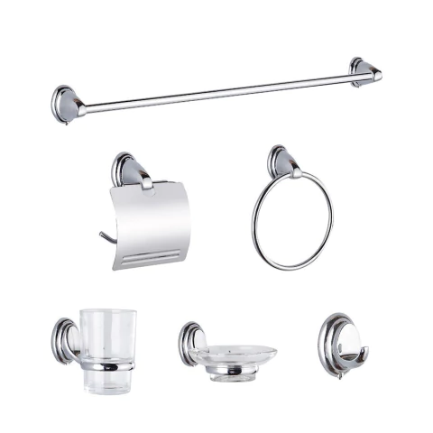 Set De Accesorios Metálicos De 6 Piezas Para Baño Gloa Drava Sam-Ld6
