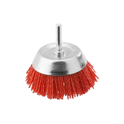 Cepillo Copa Rizado 75Mm Plano Nylon Para Taladro Ingco Wb30755