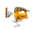 Sierra Caladora 570W 800-3000 Rpm Ingco Js57028-4
