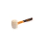 Maza de goma 450gr cabo de fibra industrial Ingco HRUH8916 - comprar online