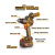 Taladro percutor 13mm 99nm 1100w 42v Ingco CIDLI429982-4 en internet