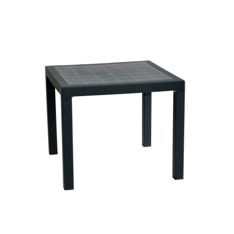 Mesa plástica cuadrada grafito Ratan Voss 2000 MESAFIDJIGR