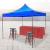 Gazebo plegable azul de acero 3m x 3m Kushiro FGEI-01AZ - tienda online