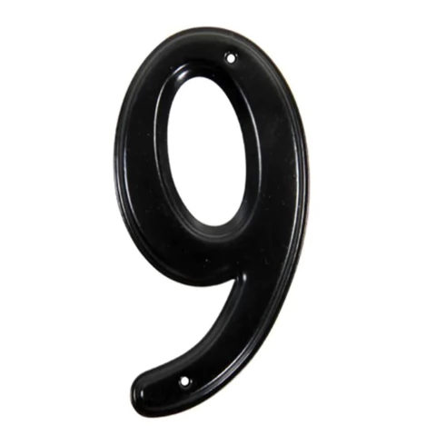 Numero 9 para domicilio color negro SC