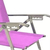 Reposera playera de aluminio color fucsia Descansar 80005 - comprar online