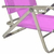 Reposera playera de aluminio color fucsia Descansar 80005 en internet