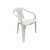 Silla plástica 73cm x 56cm x 51cm blanca NR SIARENABL