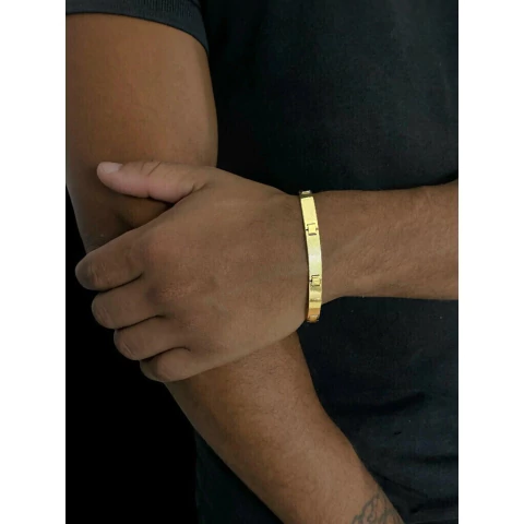 Bracelete Frisado 6mm - Banhado a Ouro 18k - comprar online