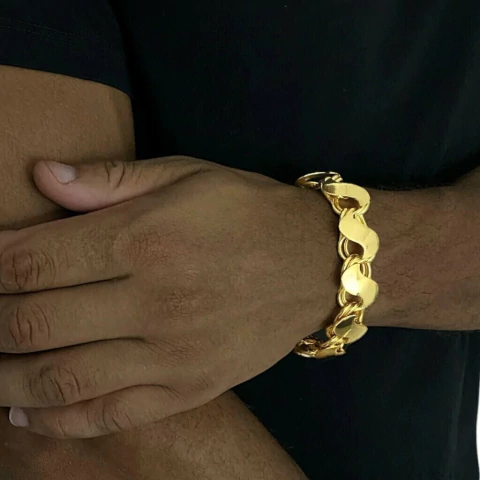 Pulseira Friso s 18mm - Banhado a Ouro 18k - comprar online