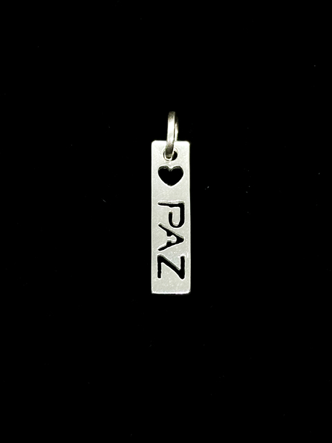 Pingente Placa de Paz
