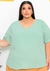 Camisa Gola V - July Plus Size