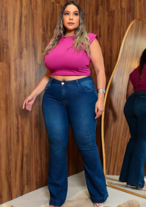 Calça Jeans Bell Flare